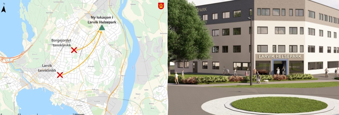 Bilde av kart og næringsbygg