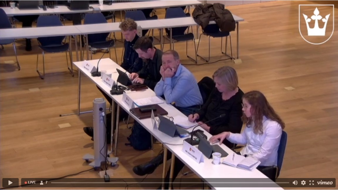 Bilde fra et politisk møte