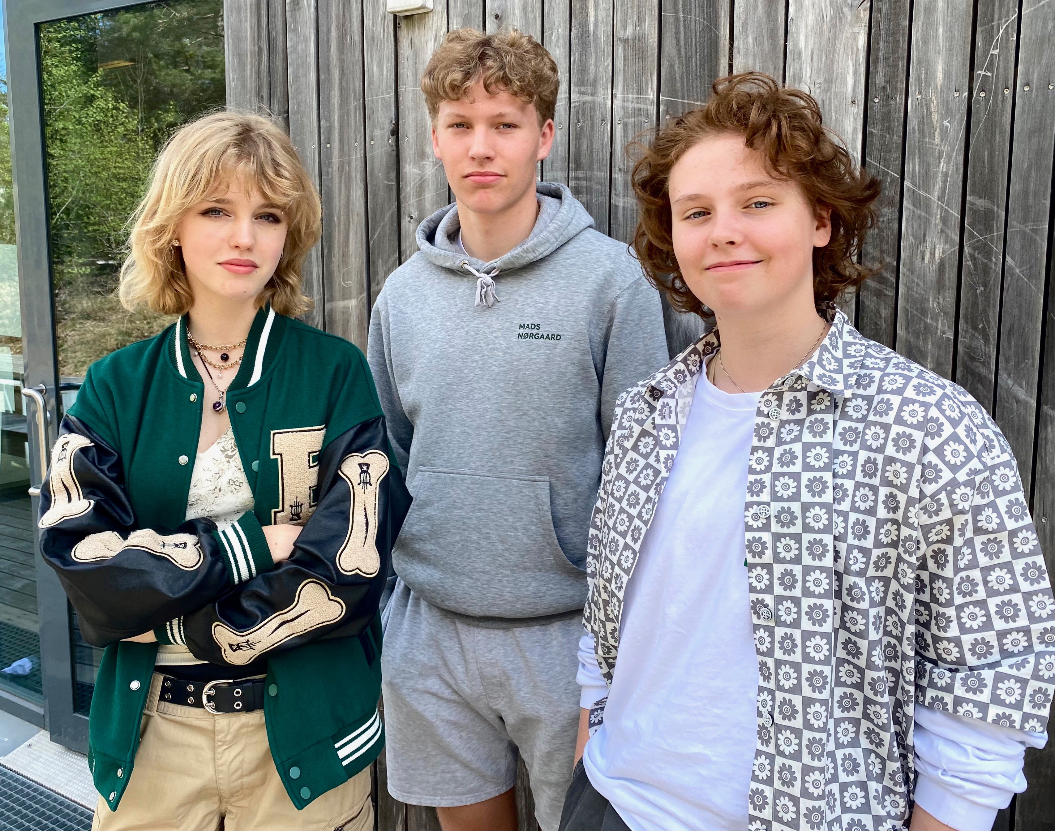 From left: Line, Lukas and Andrian