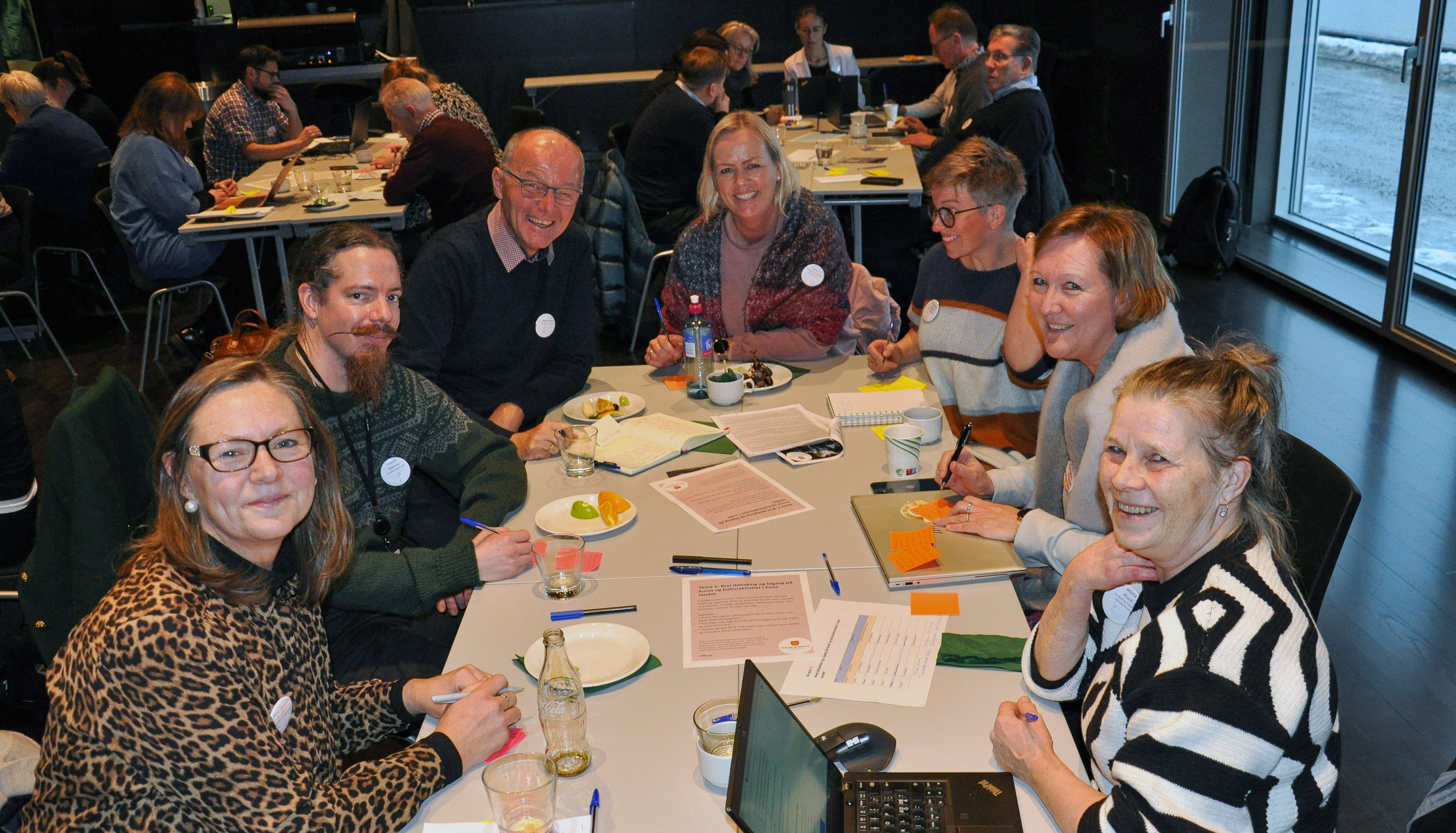 Deltakere på innspillsmøte i gruppearbeid