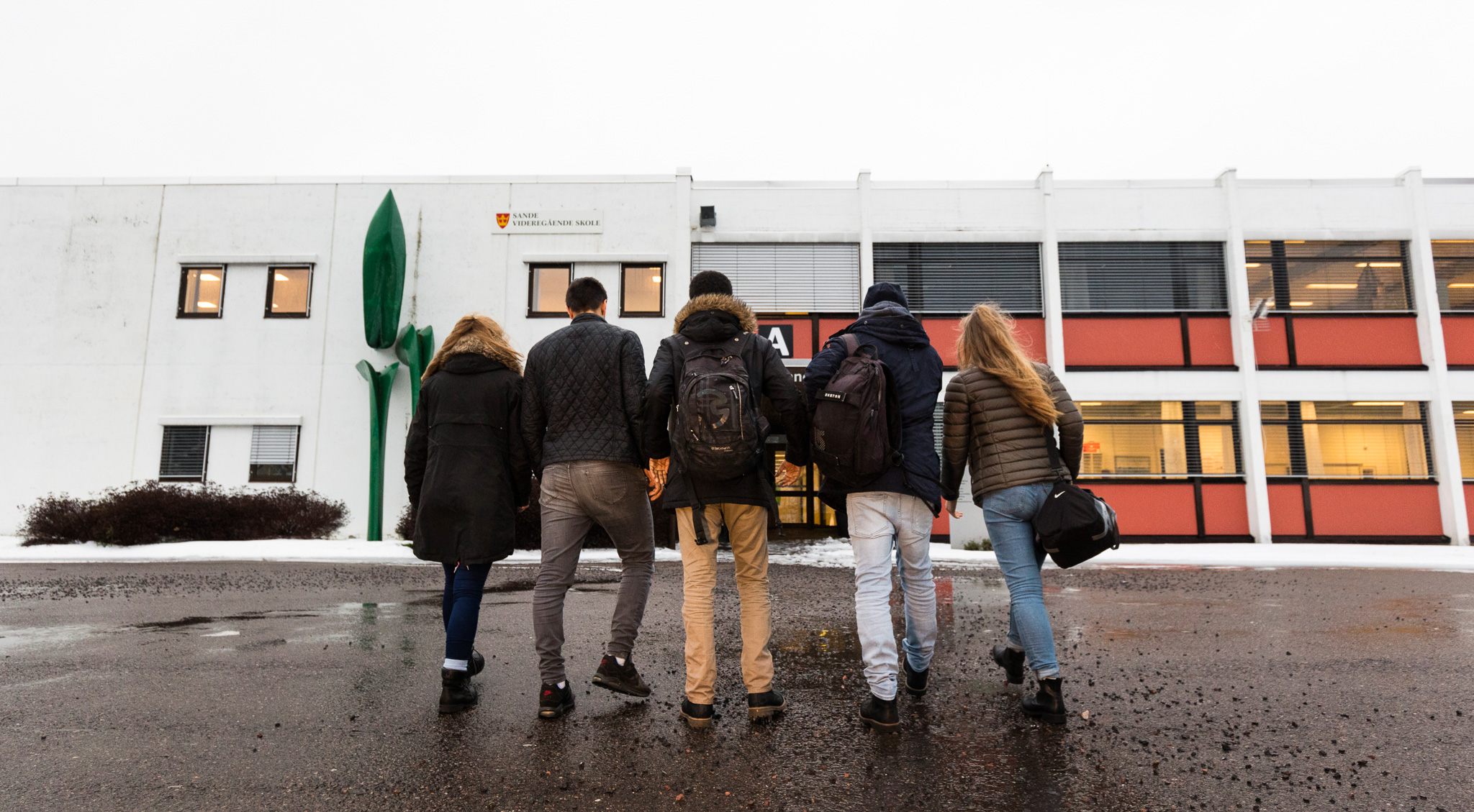 Bilde av Sande videregående skole