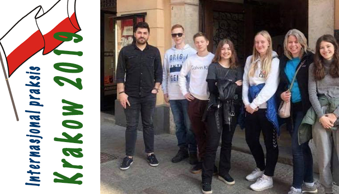 Elever på jobb i Krakow