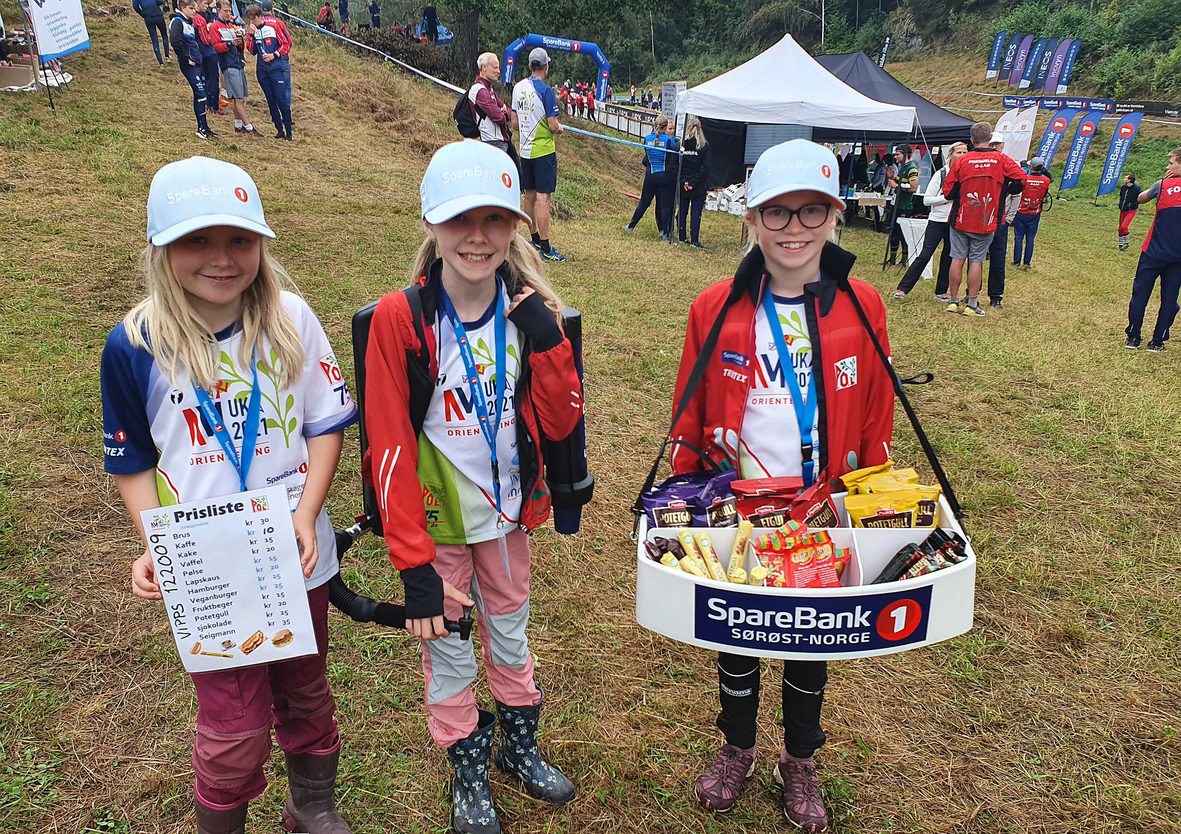 Bilde av orienteringsløper i skogen