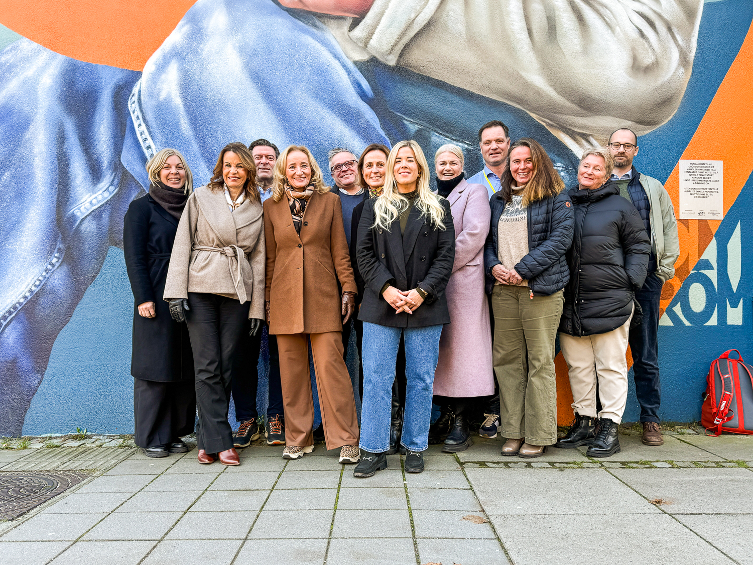 Gruppebilde av styret i Våre unge Sandefjord.