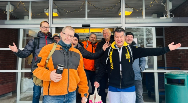 Gutta på Menn i helse, og de andre på Kompetansebyggeren, ønsker velkommen til Åpen dag 24. januar