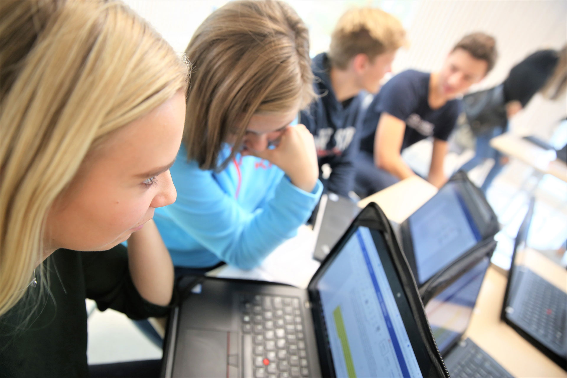 Elever som går i gang