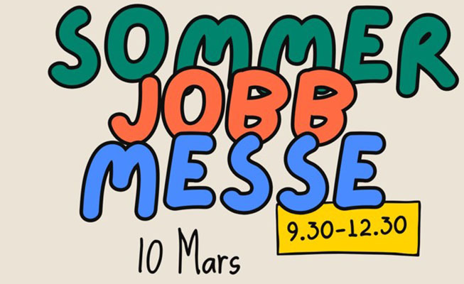 Ta med CV og møt opp på Sommerjobbmessa i Borggården 10. mars kl. 09.30 - 12.30!