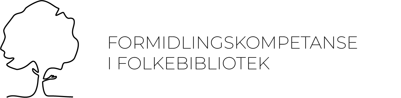 Logo til Formidlingskompetanse i folkebibliotek